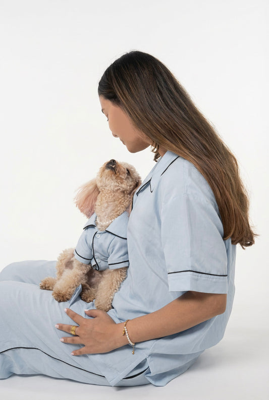 Blue matching PJ set